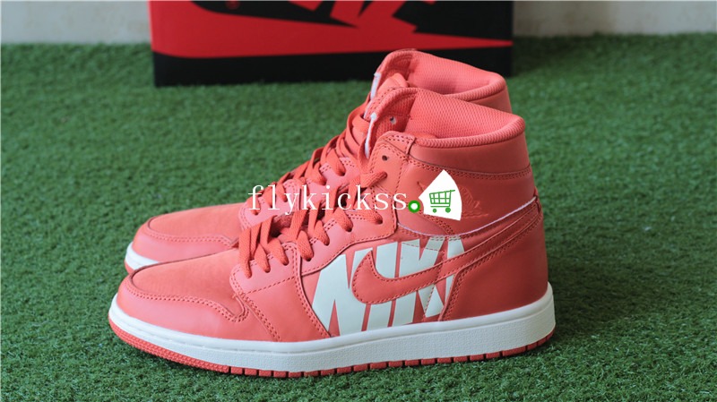 2018 Off-White x Air Jordan 1 Nike Swoosh Orange/White